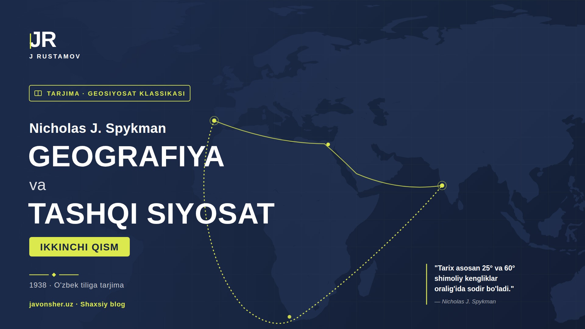 GEOGRAFIYA VA TASHQI SIYOSAT IKKINCHI QISM