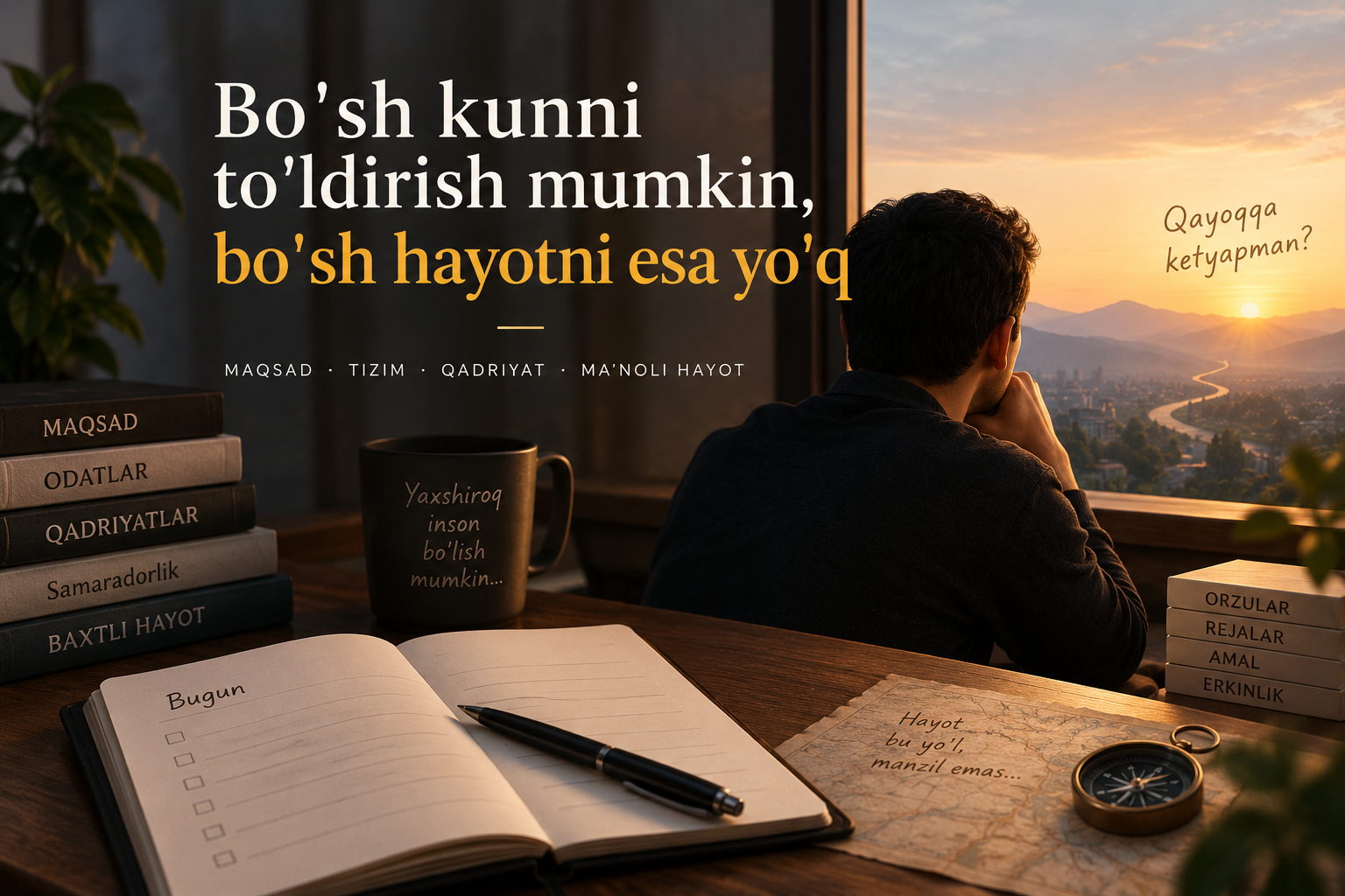 Bo'sh kunni to'ldirish mumkin, bo'sh hayotni esa yo`q